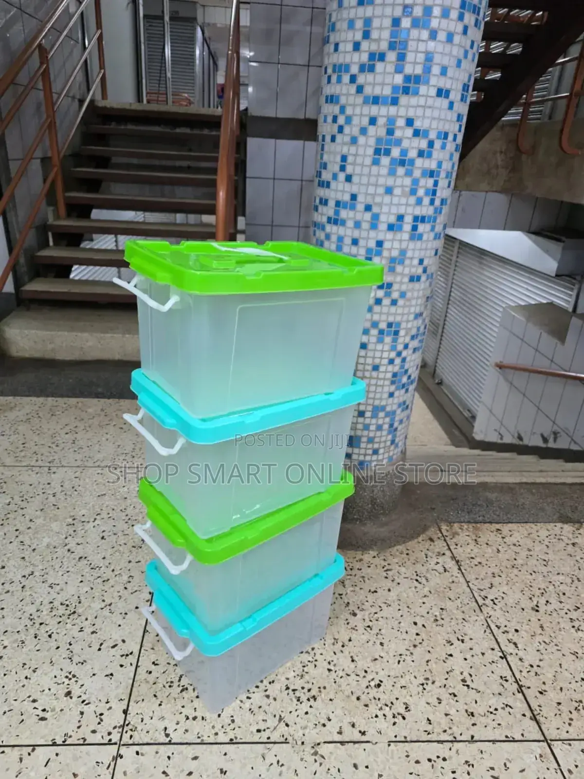 4pcs Plastic Storage Boxes
