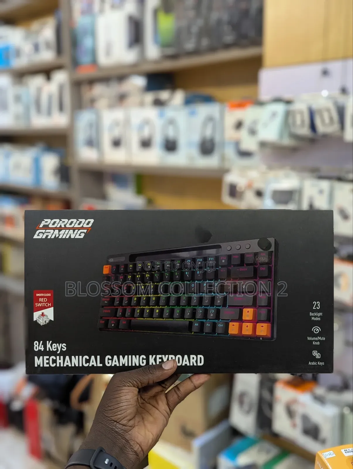 Porodo Gaming 84 Keys Mechanical Gaming Keyboard