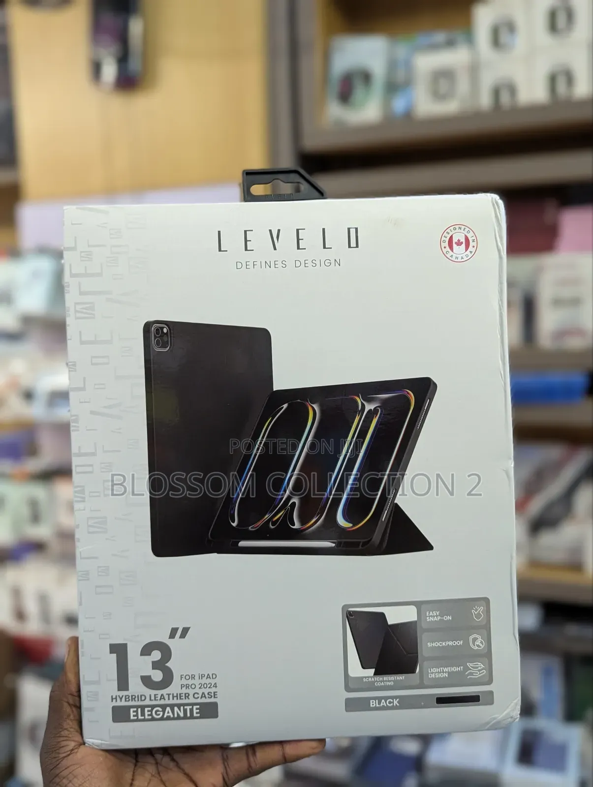 Levelo Elegant Hybrid Leather Case for iPad Pro 13