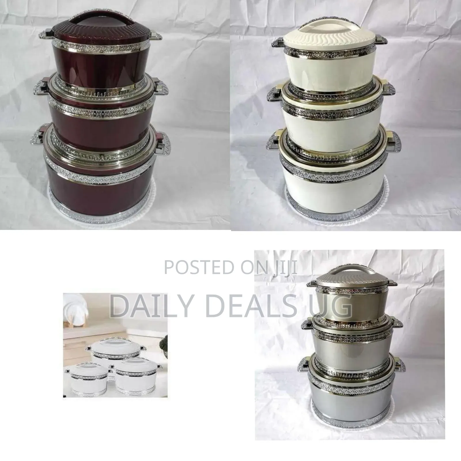 Elegant Insulated Food Warmer / Hot Pot Set - Multicolor