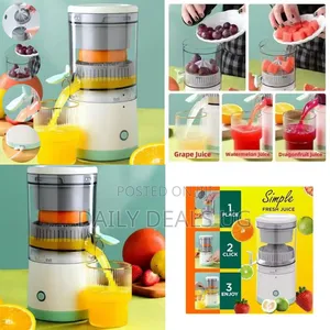 Portable Rechargeable Electric Citrus Juicer With Automatic Pulp