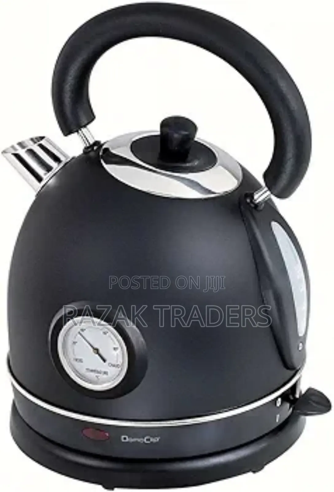 Kettle With Temperature Display, Black Vintage Stainless Steel Kettle