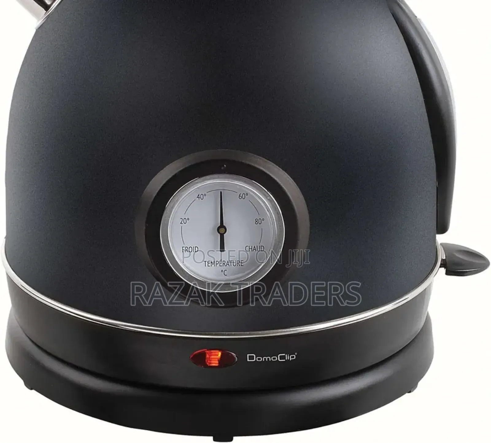 Kettle With Temperature Display, Black Vintage Stainless Steel Kettle