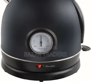 Kettle With Temperature Display, Black Vintage Stainless Steel Kettle