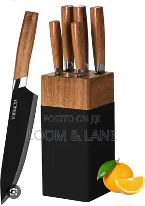 5 Piece Knife Set With Block