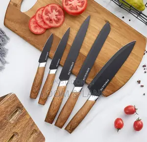 5 Piece Knife Set With Block