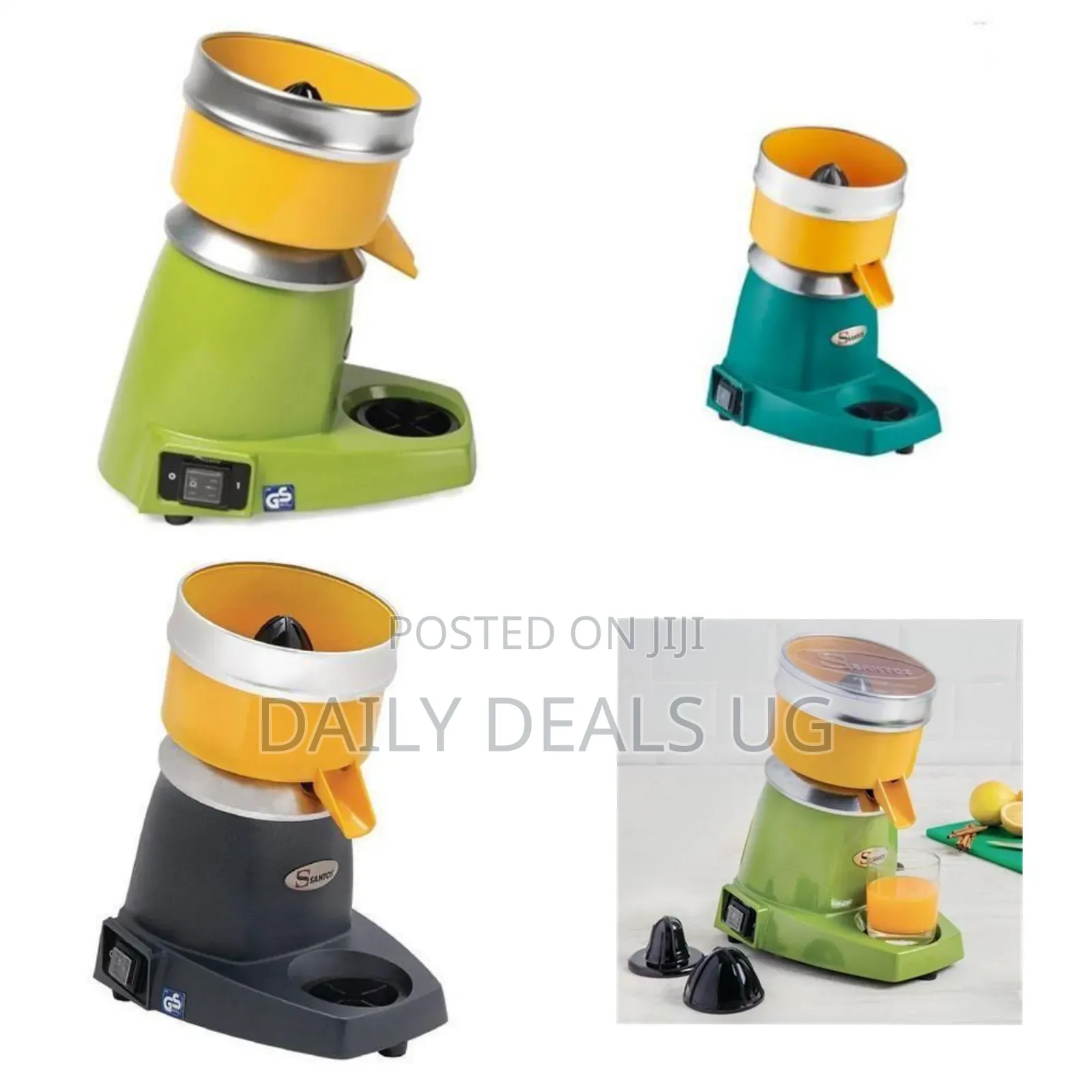 Professional Electric Citrus Juicer With Interchangeable Cones