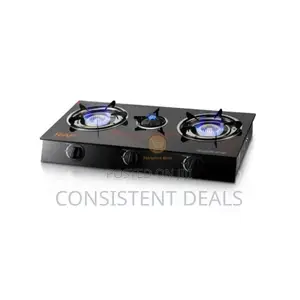 Raf  3 Burner Glass Top Gas Stove