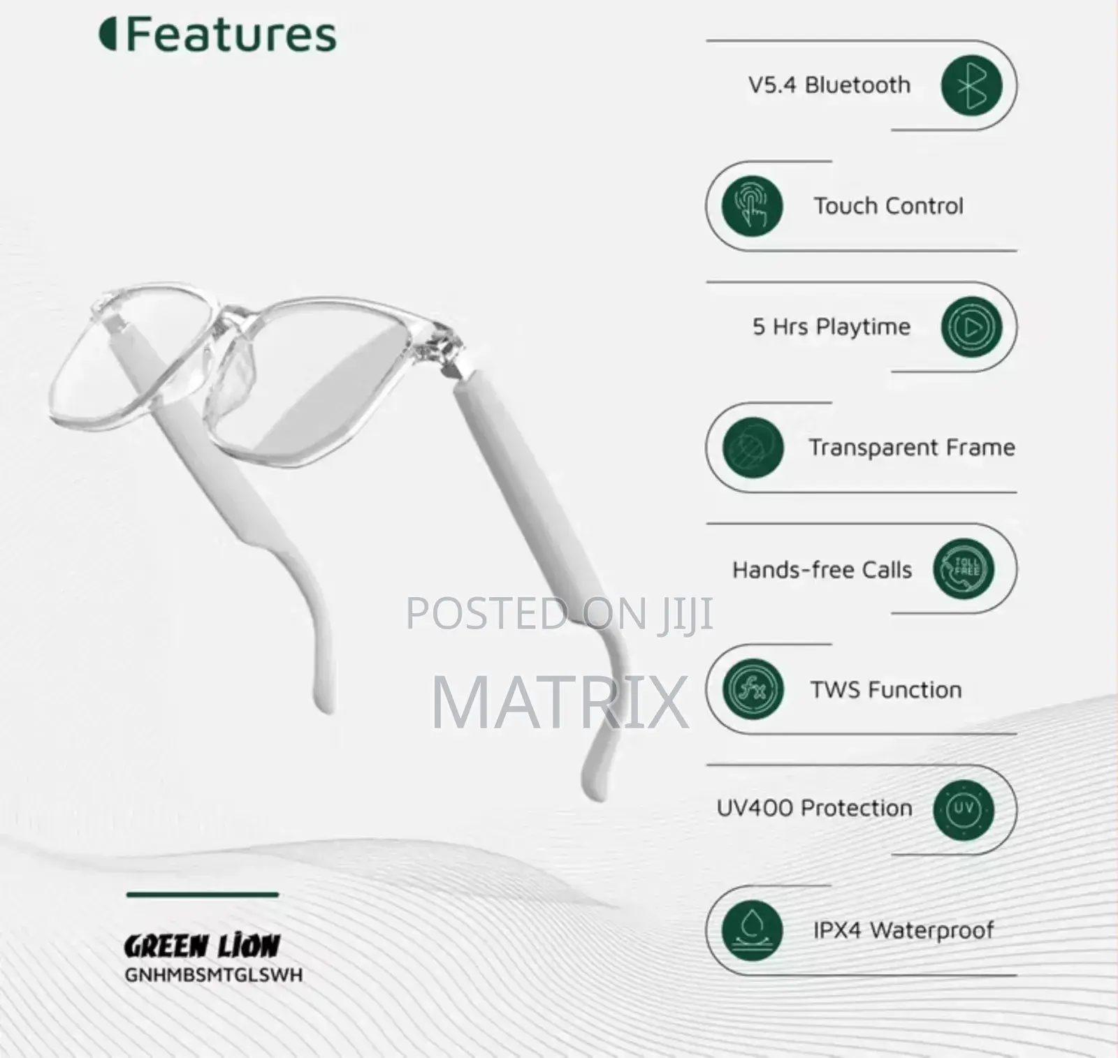 Green Lion Stockholm Smart Glasses