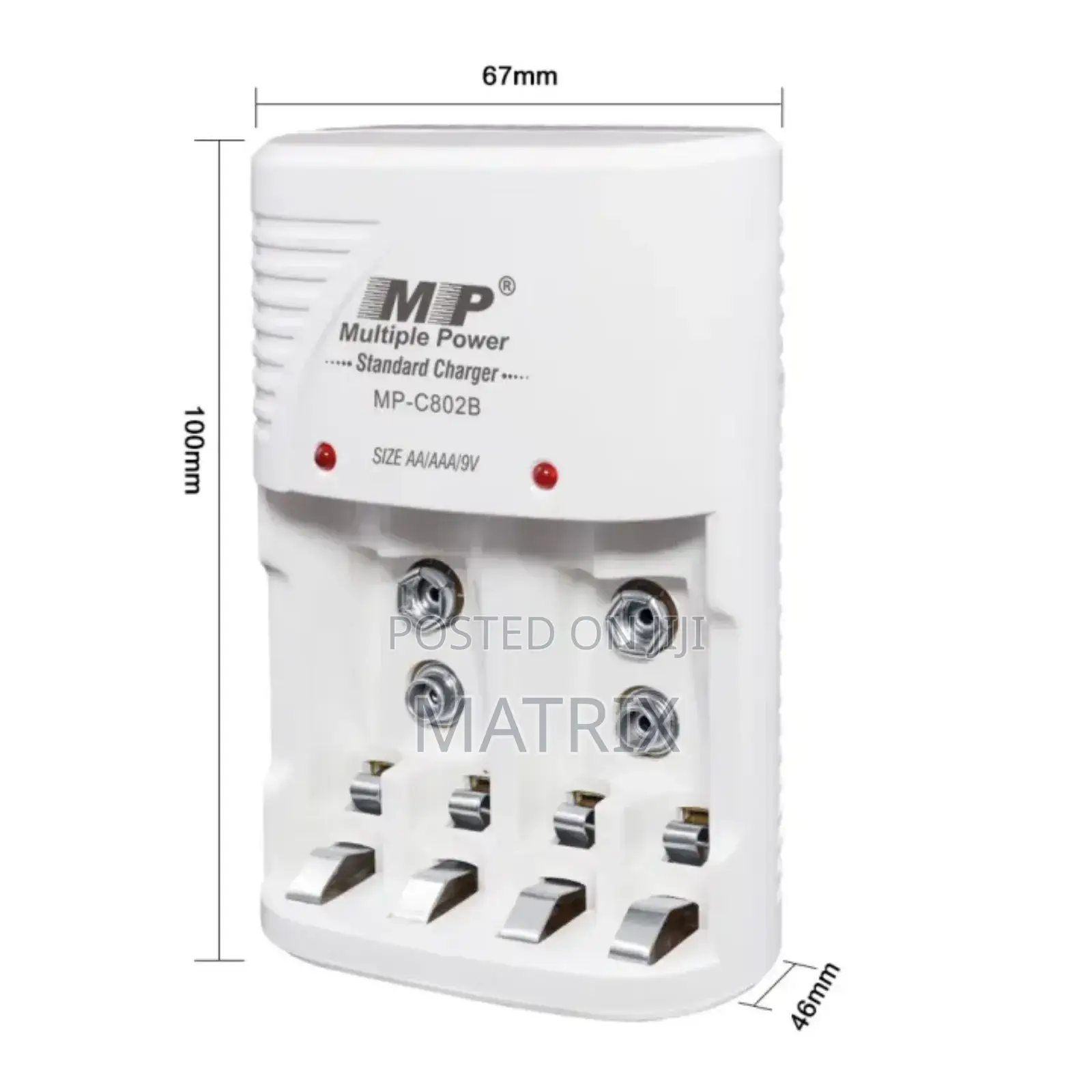 Universal Mp Aa/Aaa/9v Rechargeable Battery Charger