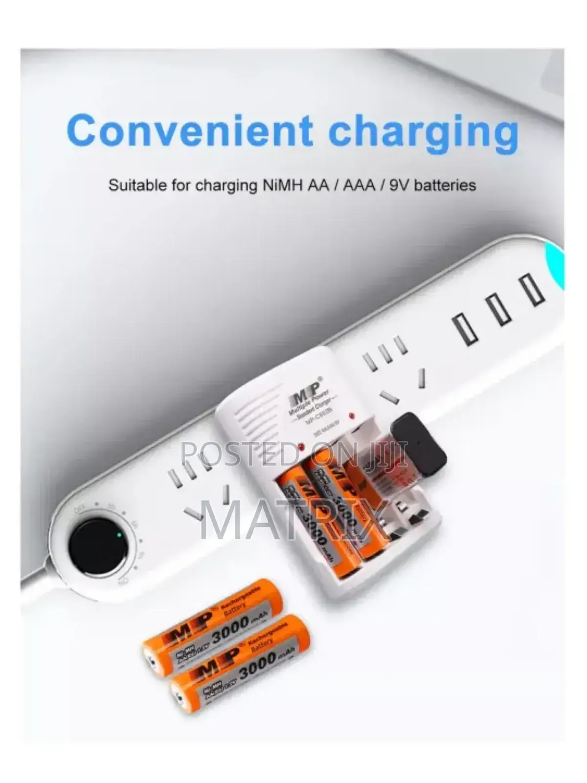 Universal Mp Aa/Aaa/9v Rechargeable Battery Charger