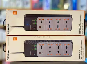 Porodo 3000w Universal Power Strip With 7ac Sockets, 4 Type-C