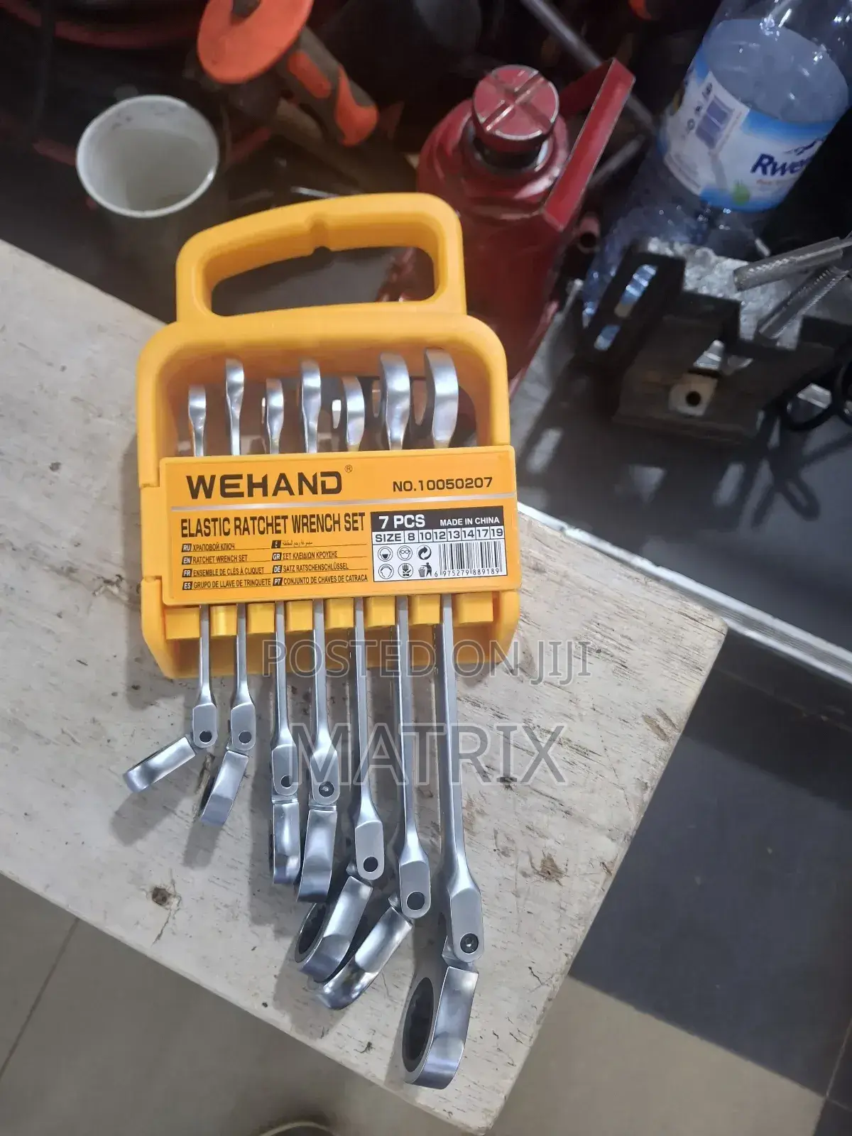 7-Piece Wehand Elastic Ratchet Wrench Spanner