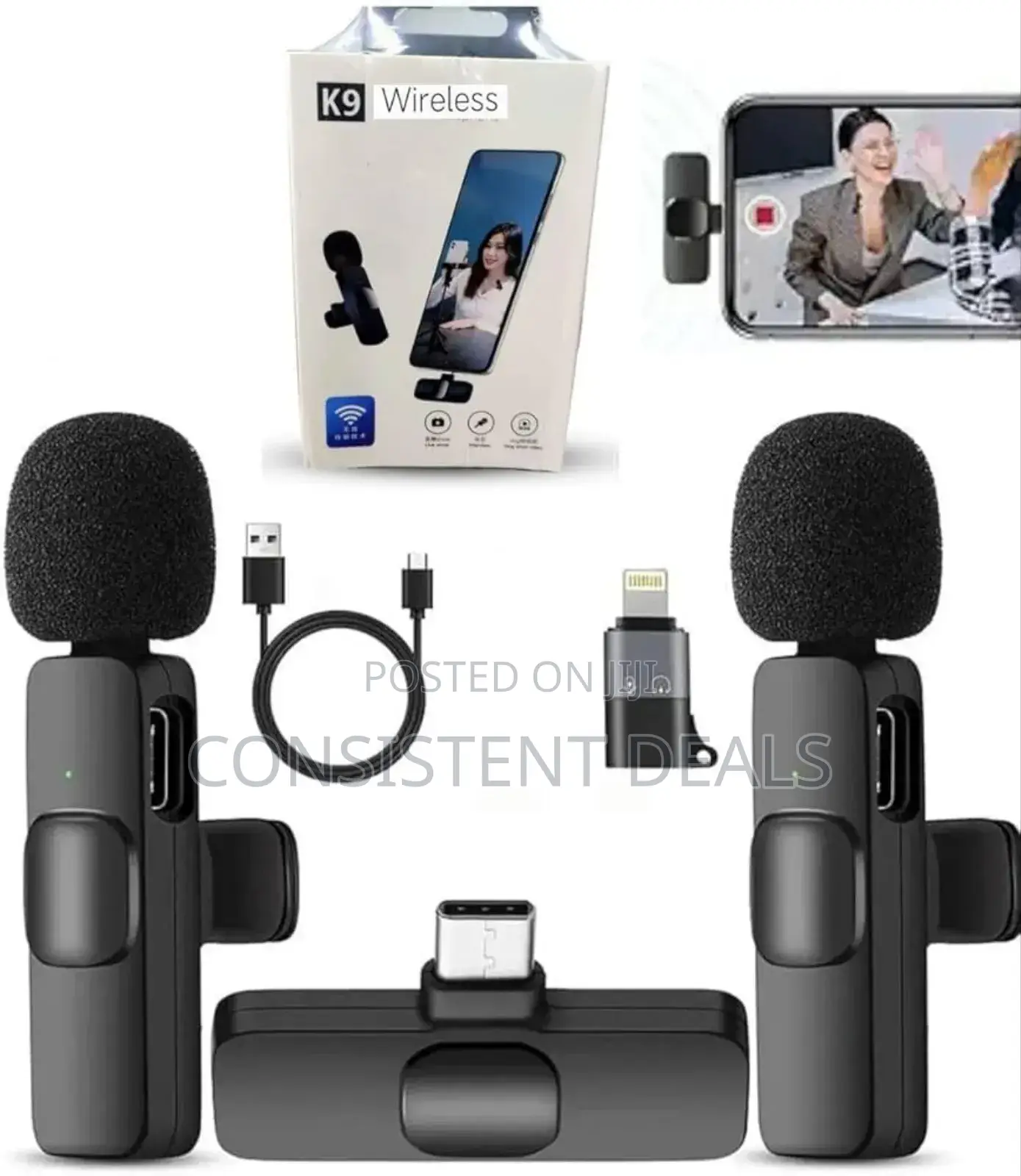 K9 Wireless Lavalier Microphone