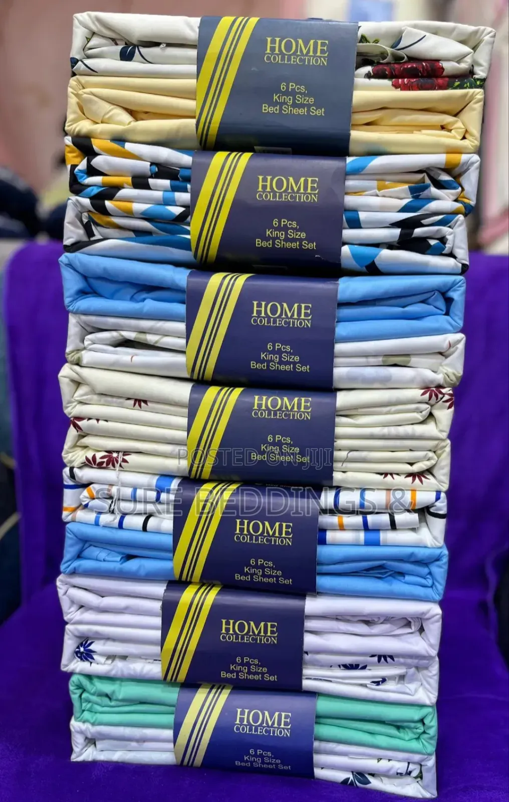 6 Pieces Home Collection Bedsheets