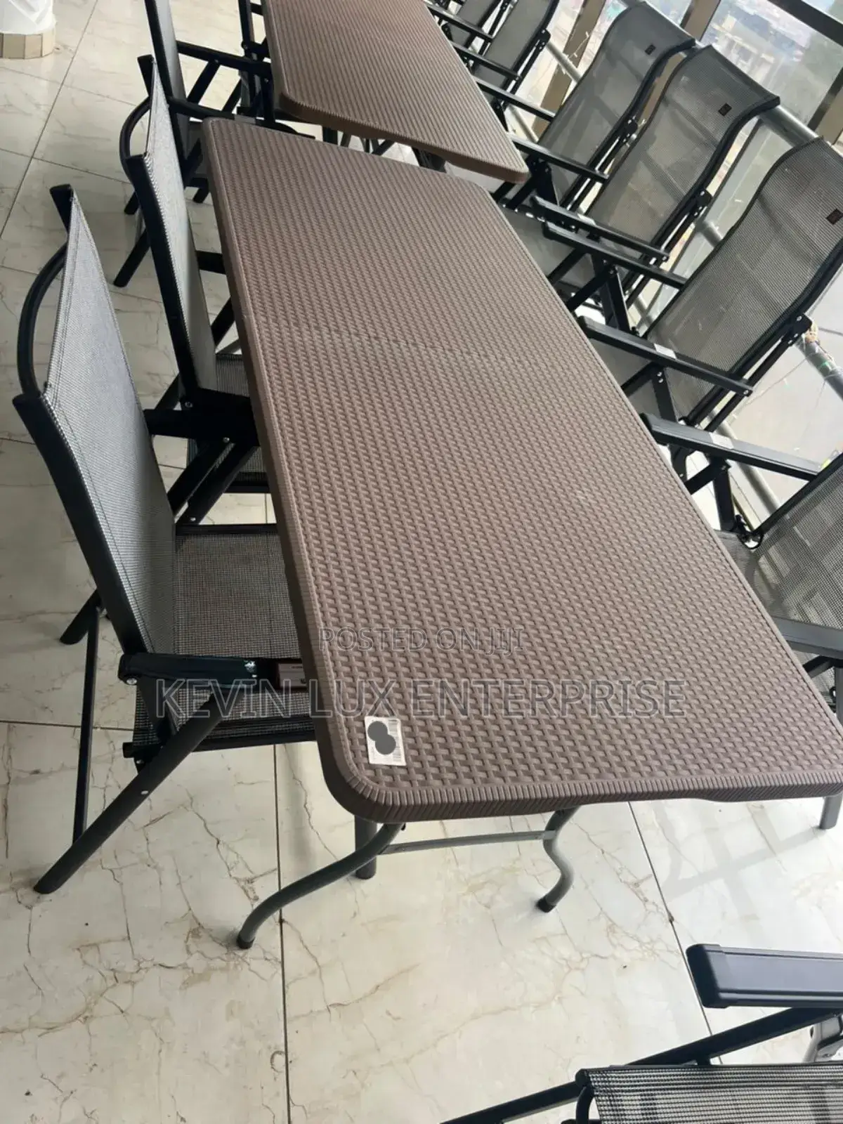 Foldable Table Brown 180cm