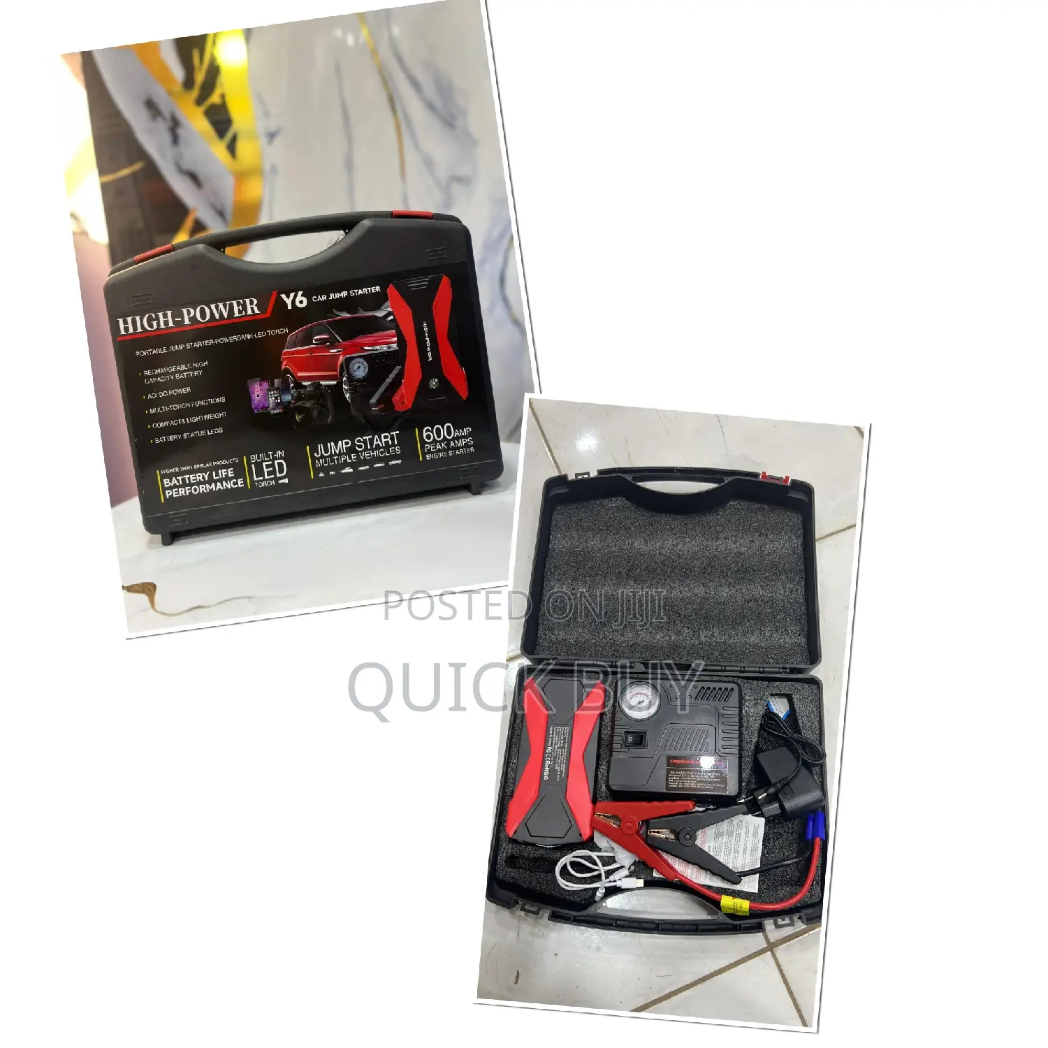 High Power Multi-Function Car Jump Starter Kit