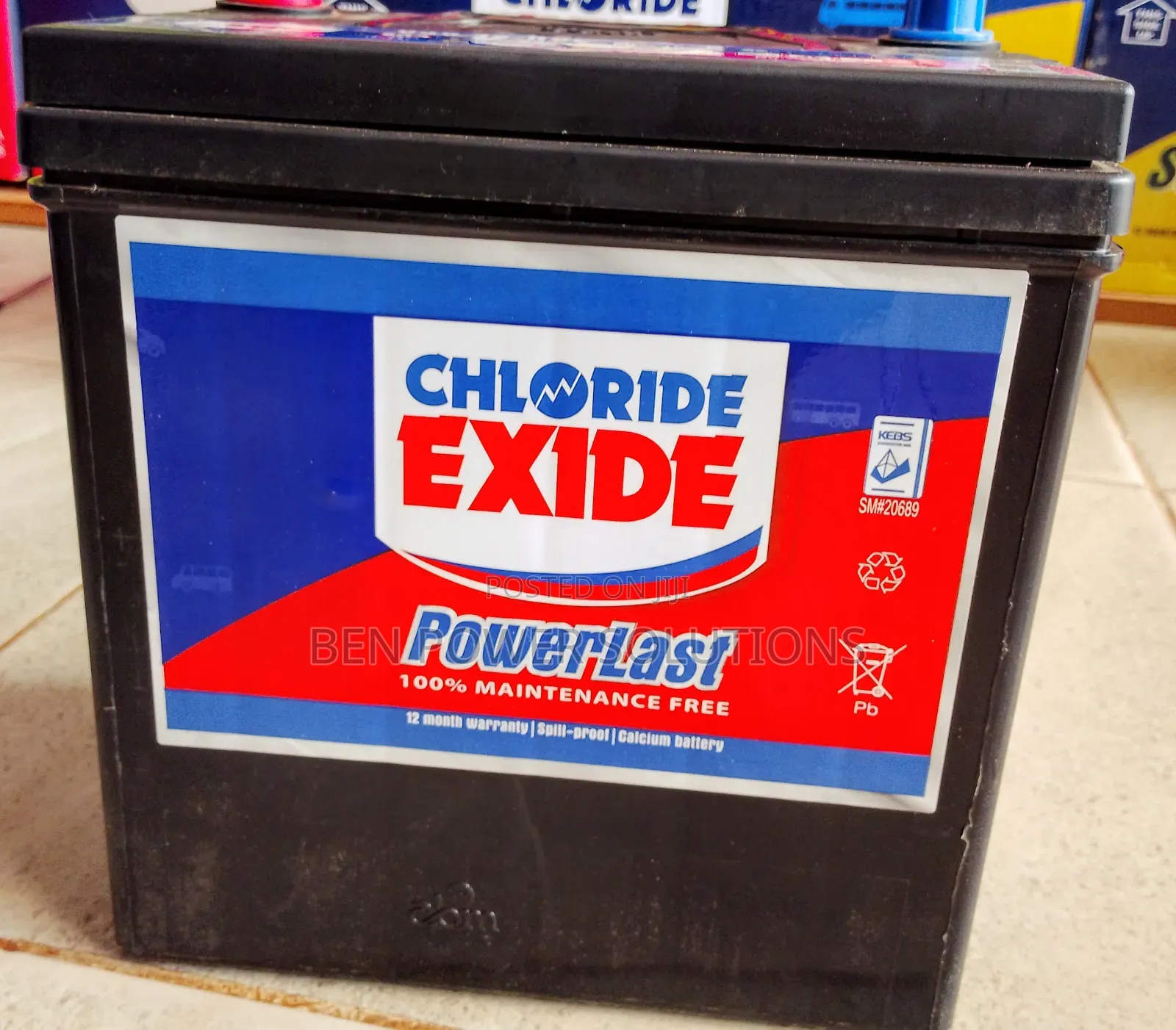N45 Chloride Exide Mf Car Battery
