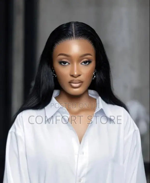 13*4 Straight 20 Black Wig