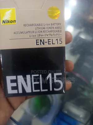 Nikon en-El15 Rechargeable Li-Ion Camera Battery.