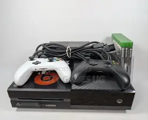 Xbox One Console 4 Games 2 Controllers Microsoft 500gb
