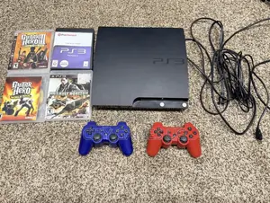 Ps3 With Games and 2 Controllers
