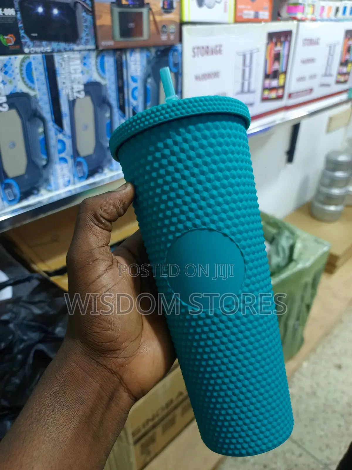 Starbucks Matte Black Studded Tumbler.