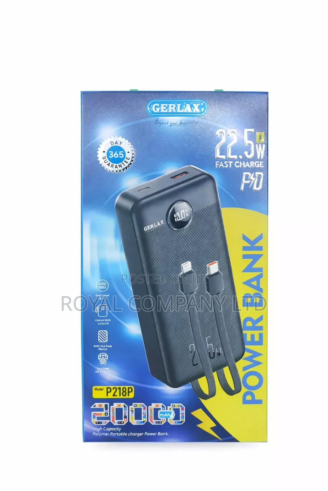 Gerlax Powerbank 20000mah