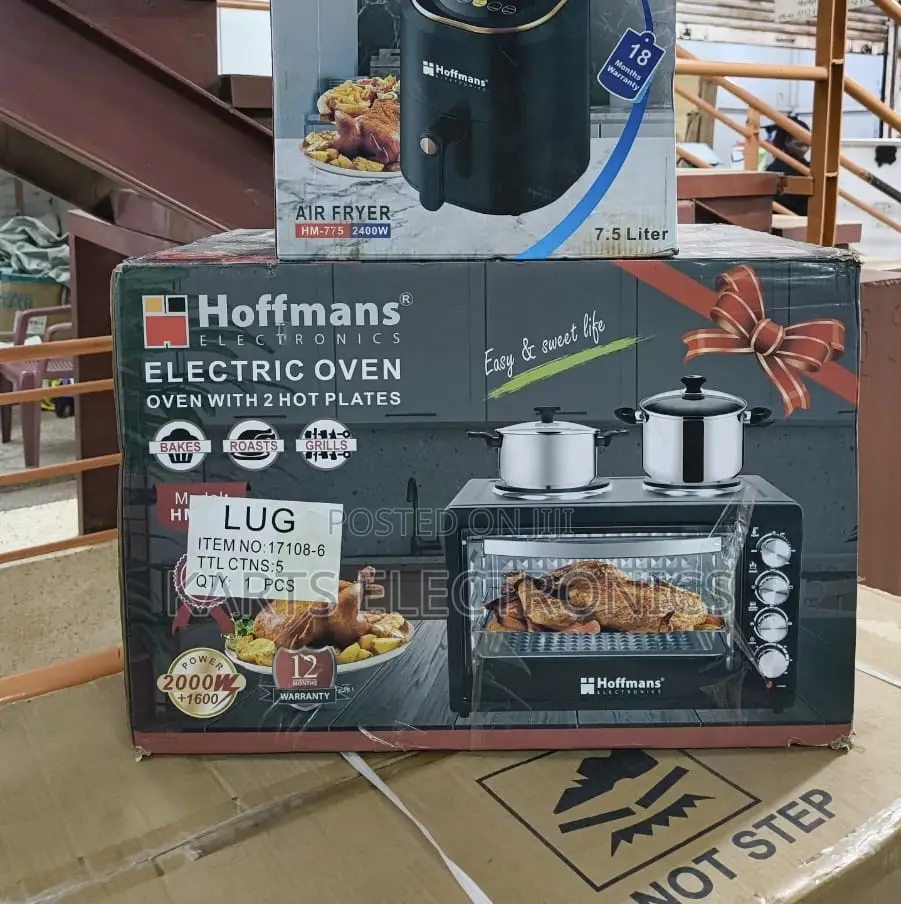 Hoffmans Electric Oven With 2 Hotplates