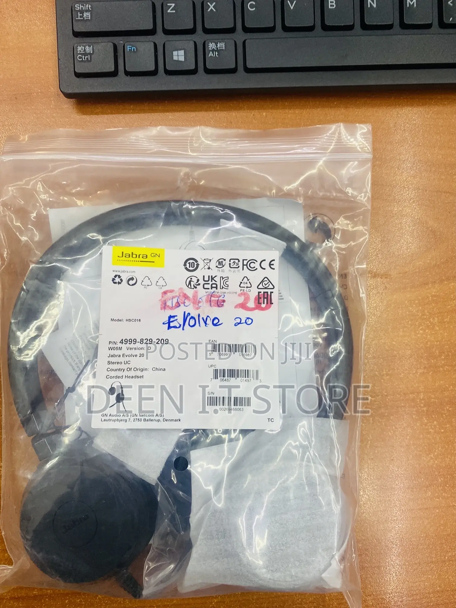 Jabra Evolve 20 Stereo Wired Headset
