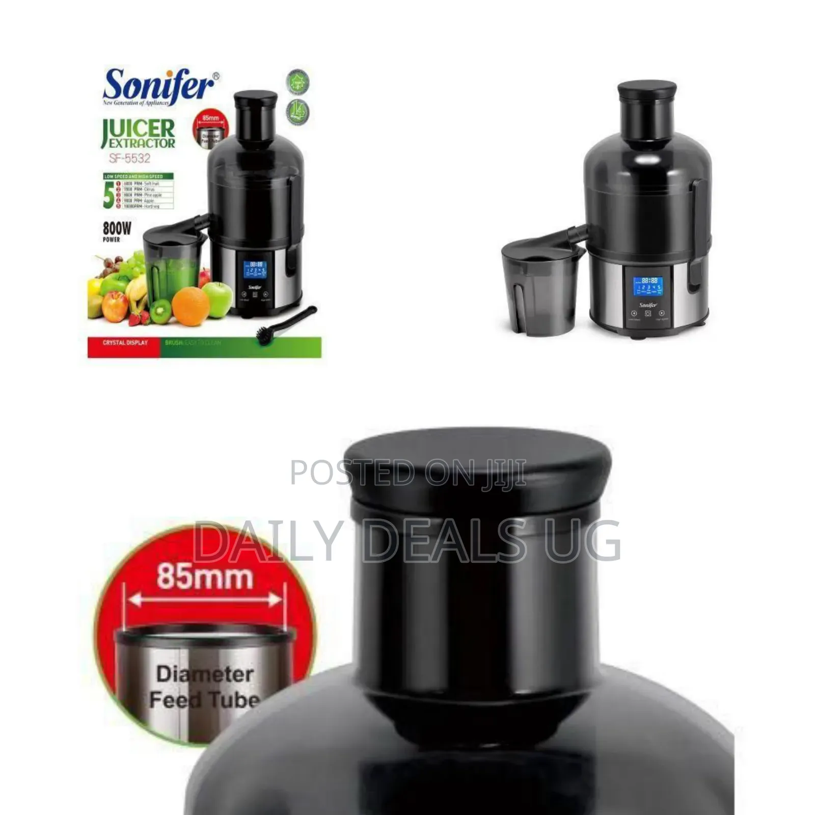 Sonifer Juicer Extractor With Low Speed and High Efficiency-Multicolor