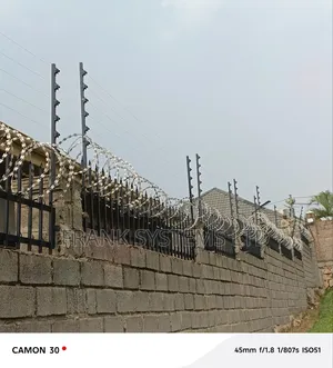 Galvanised Razor Wire Fence