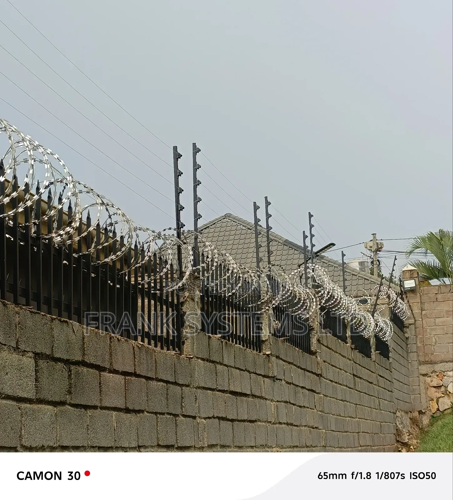 Galvanised Razor Wire Fence