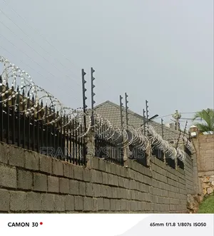 Galvanised Razor Wire Fence