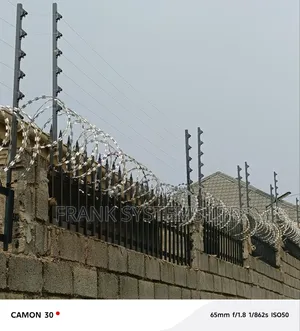 Galvanised Razor Wire Fence
