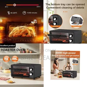 Sokany Compact Toaster Oven, 15l