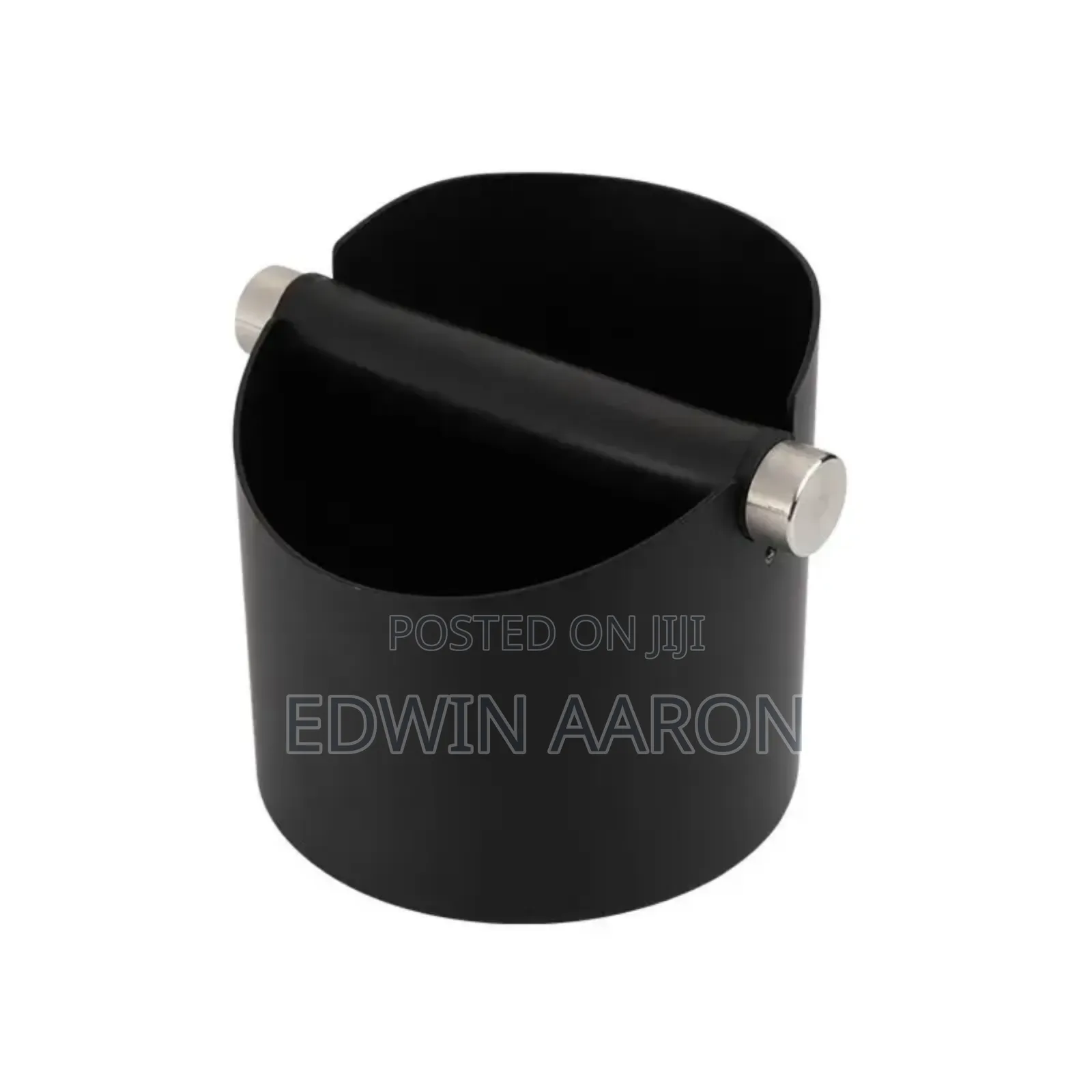 Black Metalic Coffee Knock Box