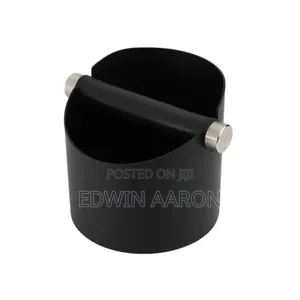 Black Metalic Coffee Knock Box