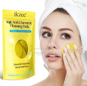 40 Kojic Acid Turmeric Cleansing Pads Glow Dark Spot Acne Treatment
