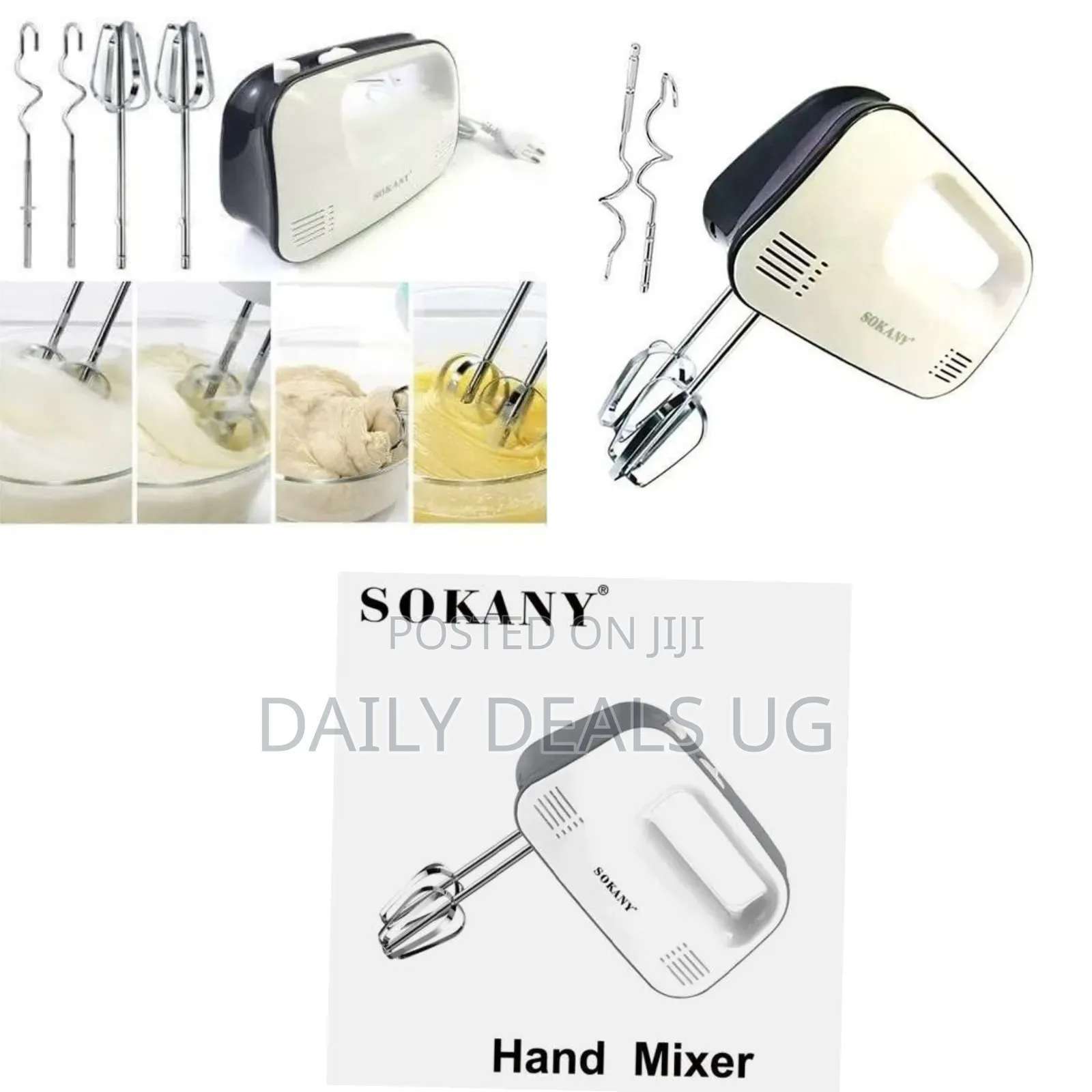 Sokany Handheld Electric Mixer for Baking and Cooking - Multicolor