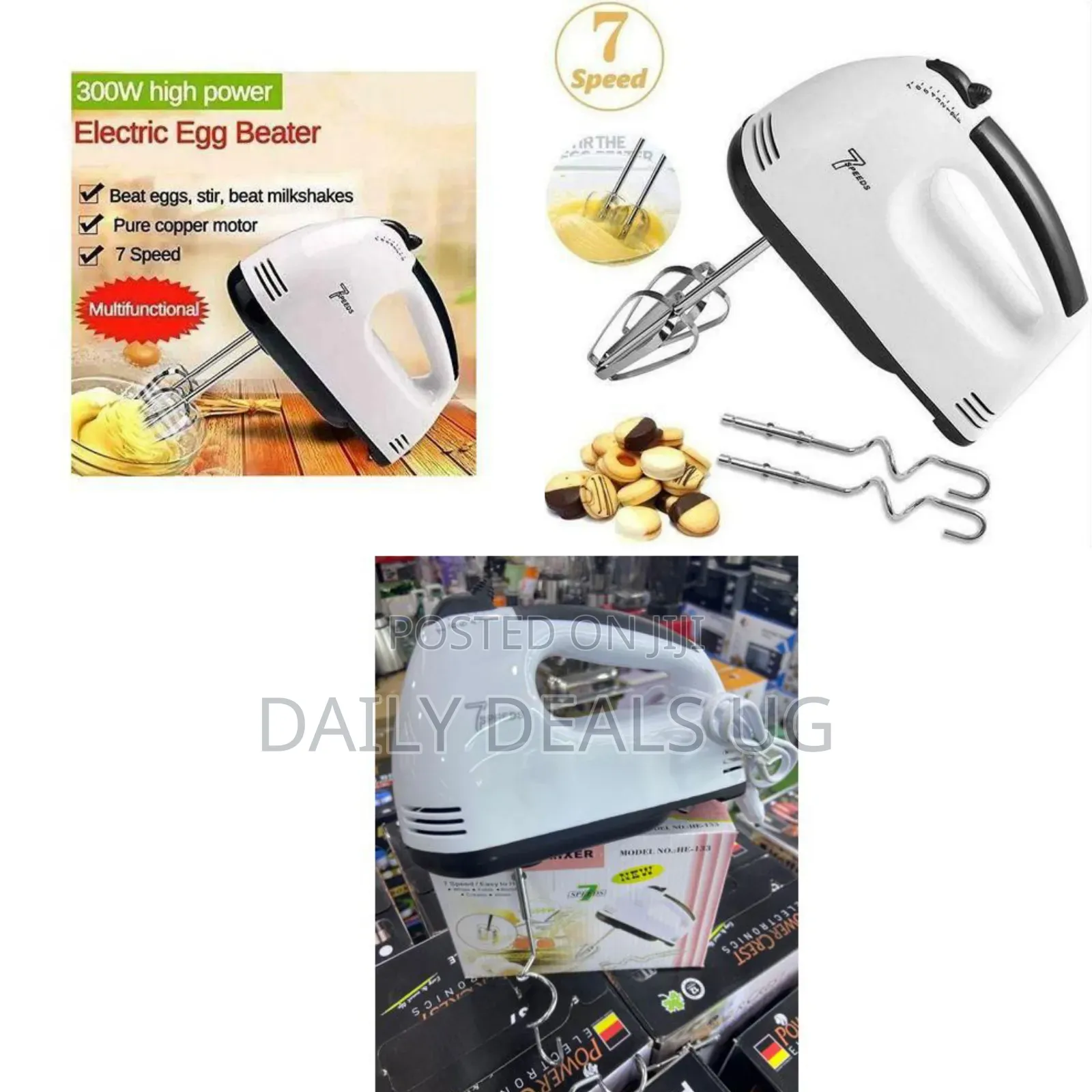 7 Speed Egg Beater, Hand Mixer
