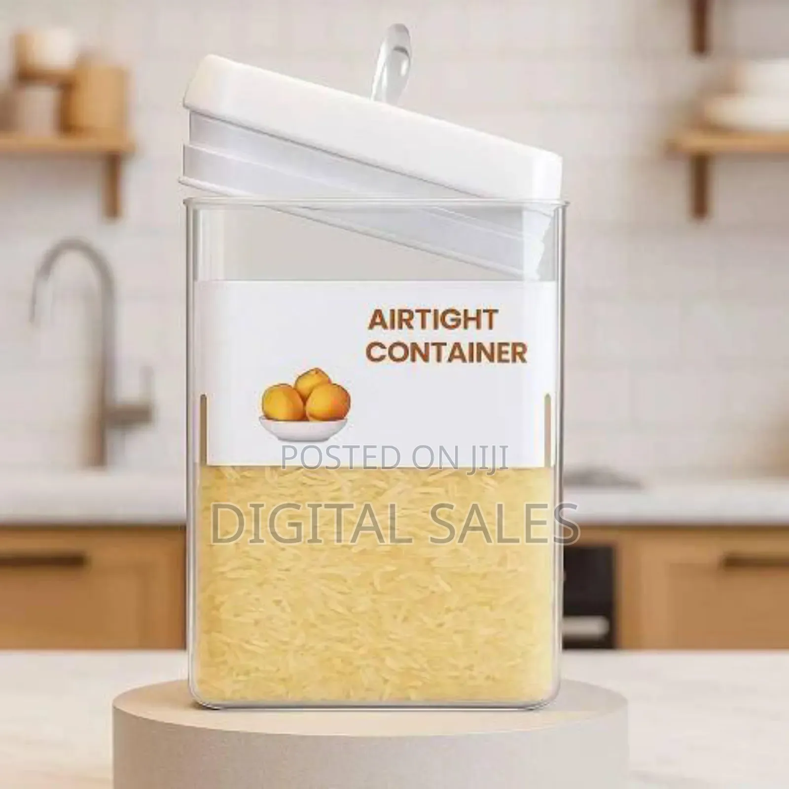 Premium Airtight Food Storage Container With Easy-Pour Lid, 2.8 .