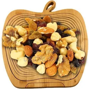 Collapsible Wooden Fruit Basket and Serving Dish