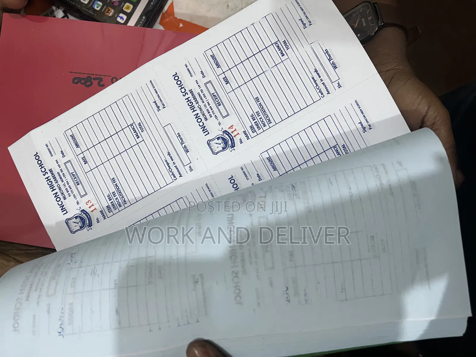 School Receipt Books
