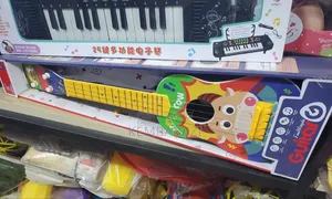 Happy Cow Themed Musical Toy Guitar for Children.