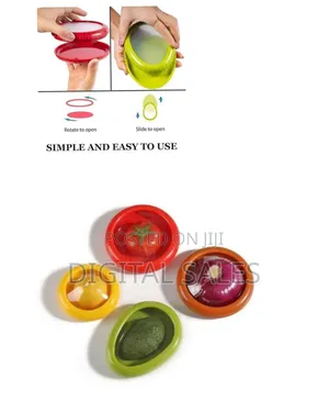 Reusable Silicone Food Savers for Cut Fruits and Vegetables