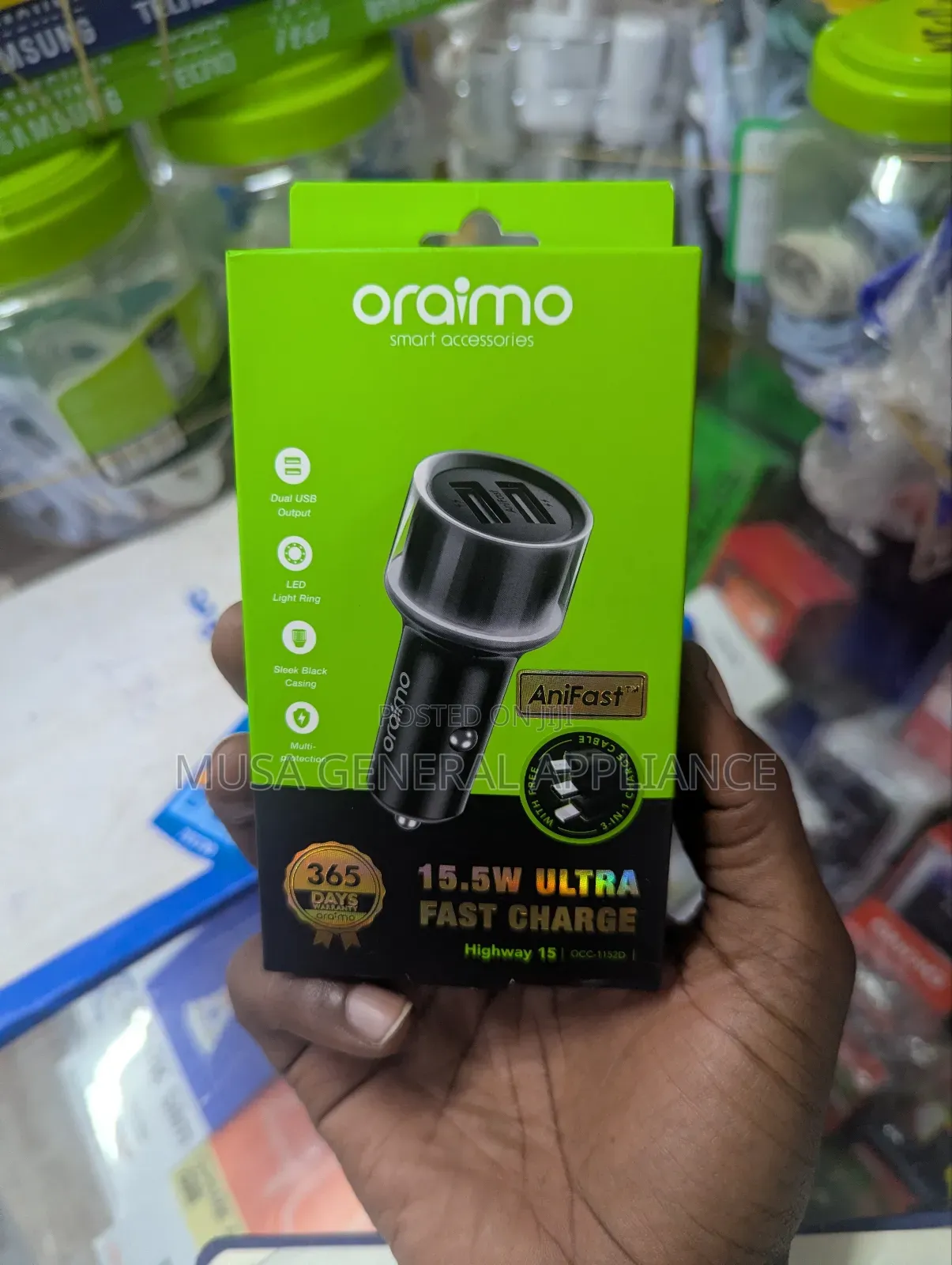 Oraimo Car Charger 15.5w