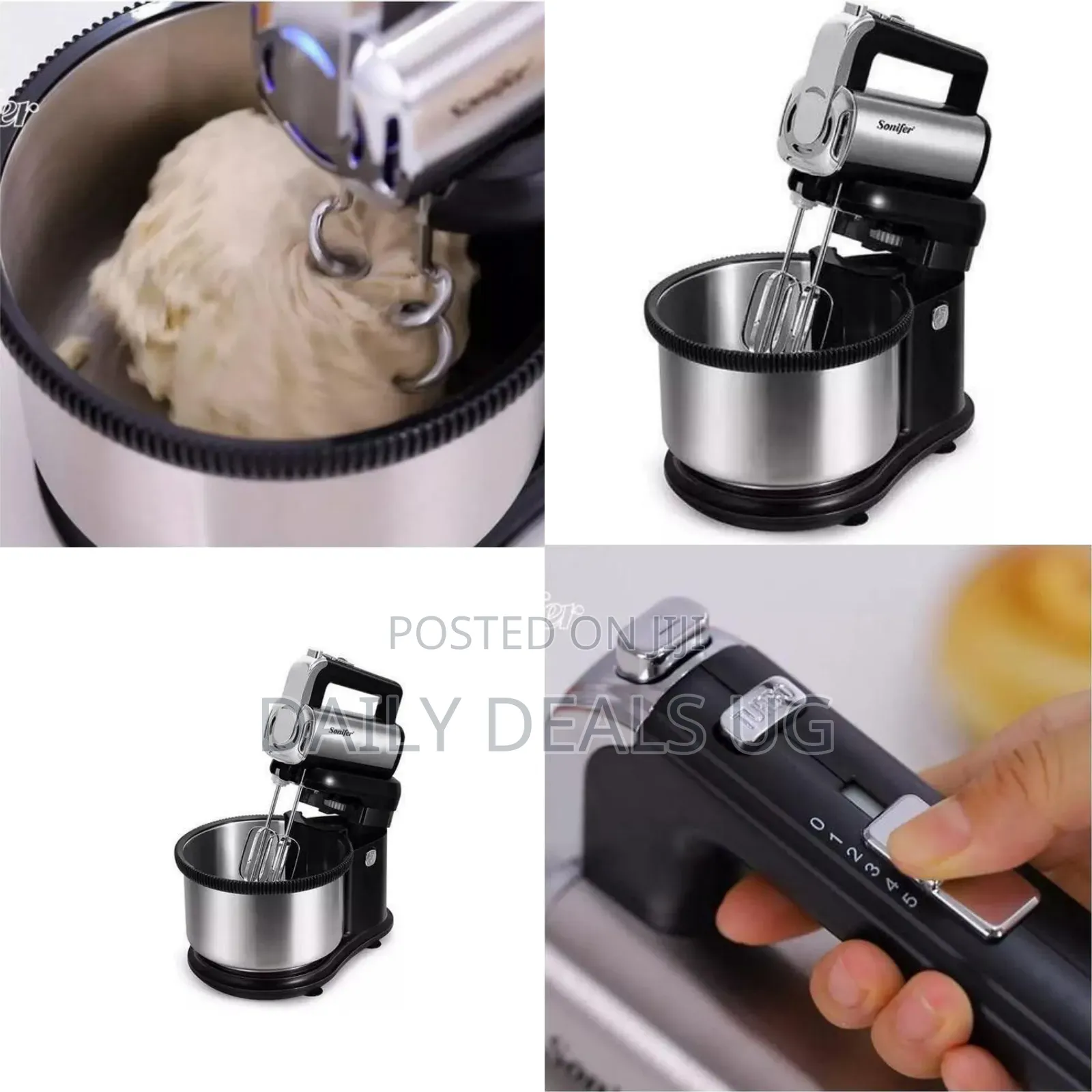 Sonifer Versatile 2-in-1 Electric Stand and Hand Mixer - Multicolor