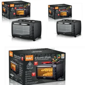 Raf Versatile Electric Oven and Dual Hot Plate Cooktop (55l Capacity)