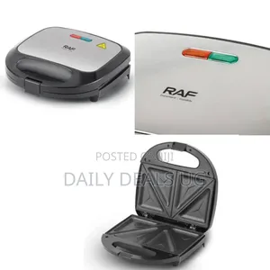 Raf 2-Slice Electric Sandwich Maker With Non-Stick Plates - Multicolor